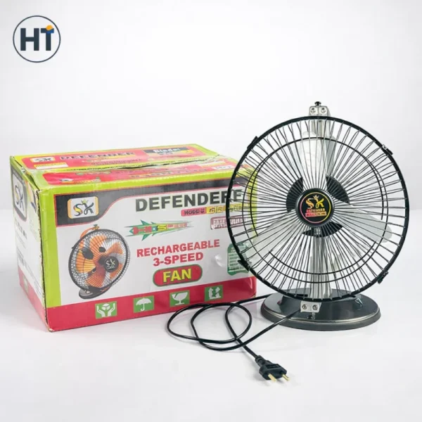 SK DEFENDER Rechargeable Fan (9 Inch)